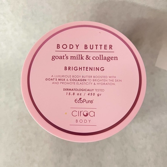 Ciroa Body Goats Milk & Collagen Body Butter Brightening 15.8 fl oz - Picture 2 of 3